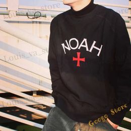 Men's Hoodies Sweatshirts Alphabet printed O-neck high-quality Noah floral hoodie for mens simple oversized multi-color classic new Noah sports shirt T240419