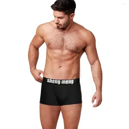 Underpants Underwear Men's Sports Breathable Flat Angle Fashion Solid Colour U Convex Pocket Sexy Ropa Interior Hombre
