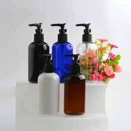 Storage Bottles 20pcs 250ml Empty Clear Black White PET Bottle With Lotion Pump Shampoo Plastic Container Liquid Soap Cosmetic Packaging