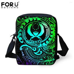 Shoulder Bags FORUDESIGNS Pohnpei Polynesian Gradient Brand Design Women Handbag School Crossbody Bag Teen Girls Messenger