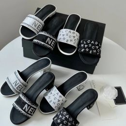 2024 Дизайнерские сандалии знаменитые бренды женские женщины модные роскошные квартиры тапочки резиновые кожа Sliders Sliders Sandale Room Outdoor обувь