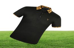 designer stripe polo shirt t shirts snake polos bee floral embroidery mens High street fashion polo Tshirt6678812