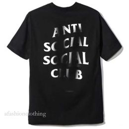 Designer High Quality Mens T Shirts Fashion Anti Social Shirt Club Cross Cotton Print T-shirt Casual Couple Short Asian Size S-4XL Discount Wholesale 651