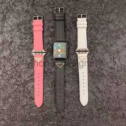 Triangle Designer Luxury Brand Strap For Apple Watch Band 42mm Watchs Strap Wristband For iwatch 8 7 6 5 4 SE Ultra 2 Replace Wrist Watchband