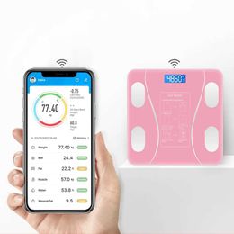 1EOD Body Weight Scales Bluetooth Smart Body Fat Scale Digital Body Weighing Scale with LCD Screen Electronic Weighing BMI Composition Analyzer Tools 240419