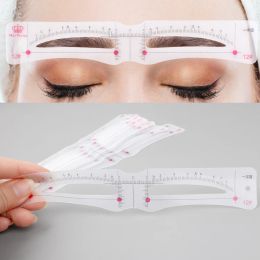 Enhancers New Eyebrow Templates Set Waterproof Professional Makeup for Women Perfect Eye Brows Stencil Reusable 3D Eye Makeup Stencils