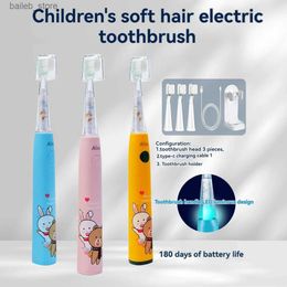 Toothbrush s electric toothbrush ultrasonic intelligent type-c rechargeable DuPont Soft bristles sensitive baby 3-12 years old Y240419