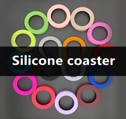 Newest Tumbler Bottom Protective Cover Silicone Coasters Cup Sleeve For Vacuum Insulated Stainless Steel Skinny Tumbler A083530720