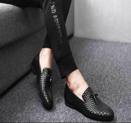 office loafers men shoes formal mens dress shoes leather odile italian designer shoes weaving mens oxfords wedding7805949