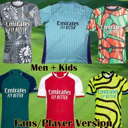 24 25 soccer jersey SALIBAHAVERTZ RICE SMITH ROWE Fans Player version 23 24 football kits shirt Men Kids boys sets arse nall jersey kids hot Soccer Jerseys