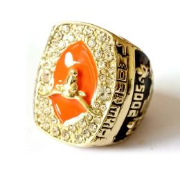 Rings 2005 Texas Longhorn University Rose Bowl Champion Ring Men's Jewellery Friends Birthday Gift Fan Memorial Collection226M