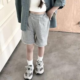 Shorts Kids Princess Boys Girls Summer Korean Causal Children Sports Pants Loose Fitting Middle 2024