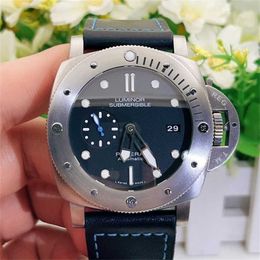 Panerei Submersible Watches Mechanical Watch Chronograph Fixed Price PANERAISS Stealth Titanium Automatic Mechanical Watch Mens Watch Pam01305 Y9V6