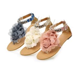 SWYIVY Sandles Women Flat Summer Shoes Plus Size Buckle Bohemia Sandles Ladies Casual Beach Shoes Women2699401