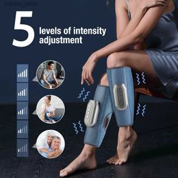 Electric massagers Electric leg massager calf muscle massager with pneumatic heating vibrator pressure therapy and pain relief Y240425