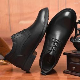 Casual Shoes Leisure Outdoor Men Oxford Brand Wedding Dress Footwear Genuine Leather Mens Formal Design Business Breathable