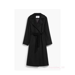 Kadınların ceket kaşmir ceket tasarımcısı moda ceket maxmaras manuela klasik ceket siyahı
