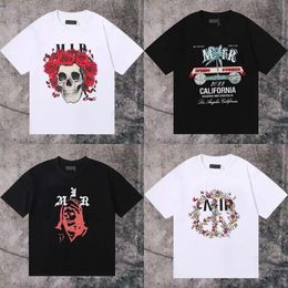 Moda Mens T Camisetas de verão Designers femininos Tshirts Sees Loose Brands Tops Tops Casual Casual Roupas Shorts Rouvas de manga Amirir Camisa 71