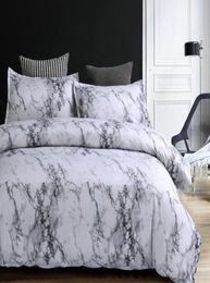 Marble Pattern Bedding Sets Duvet Cover Set 23pcs Bed Set Twin Double Queen Quilt linen No Sheet and Filling2226668