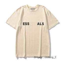 ESS Womens men T-shirt Summer Designers Tops Luxurys Letter 77 pure Cotton t-shirts Clothing Polos Short Sleeve round collar hoodies Clothe hooded ZI0W