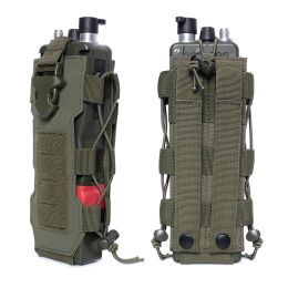 Packs Outdoor Sports Tactical Molle Water Bottle Pouch Radio Canteen Cover Holster Waist Pack Hunting Hiking Travel Kettle Holder Bags