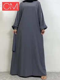 Ethnic Clothing Ramadan Simple Abayas For Women Long Dress Muslim Dubai Kaftan Islam Turkey Caftan Marocain Maxi Robe Femme Musulmane