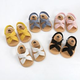 MYGGPP Fashion born Baby Girls Sandals Cute Summer Soft Sole Flat Princess Shoes Infant NonSlip First Walkers 240409