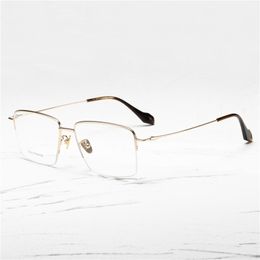 Optical Eyeglasses For Men Women Retro Designer 2105 Fashion Sheet Glasses Half Frame Detailed Elasticity Square Style Anti-Blue Light Lens Plate With Box