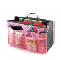 Storage Bags 200pcs Women Multifunction Organizer/Travel Insert Handbag Make Up Cosmetics Bag Travel SN685