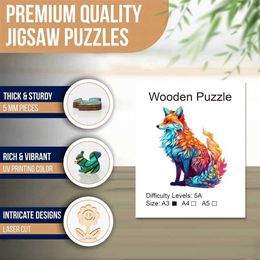 3D Puzzles Jigsaw Wooden Puzzle Adults Parent-child Game Boy Board Games for Children Intellectual Exercise Children Toys 6 to 10 Years Diy 240419 S245163