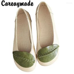 Casual Shoes Careaymade-Mori Women's Literature Art RETRO Round Head Flat Hand-made Comfortable Cotton Shallow Mouth Single