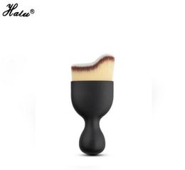 Halu Brands Single Contour Foundation Brush S Shape Cream Makeup Brushes Loose Powder Brush Multifunctional Make Up Brushes5108478