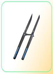High Quality Ball Bearing Flipper folding Knife M390 Black Stone Wash Blade Carbon Fibre Handle EDC Pocket Knives Gift Knife3947439