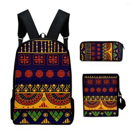 Backpack Hip Hop Youthful Ethnic Style 3D Print 3pcs/Set Student Travel Bags Laptop Daypack Shoulder Bag Pencil Case