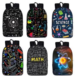 Bags Mathematical Formula Chemistry Experimental Backpack Youth School School Bag Travel Large Capacity Storage Bag Student Backpack