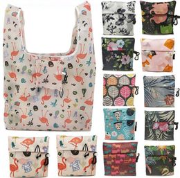 Oxford Cloth Folding Shopping Bag Large Portable Washable Shopper Storage Bag Reusable Foldable Shopping Bag Grocery Hand Bag
