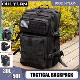 Packs Waterproof Camping Backpack Tactical Rucksacks 900D Hiking Men Military Nylon Bags Outdoor Sports Trekking Hunting Bag 30L/50L