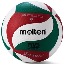 Molten FLISTATEC Volleyball Size 5 PU Ball for Students Adult and Teenager Competition Training Outdoor Indoor 240425