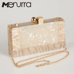 Wallets Woman New Acrylic Wallet Brand Fashion Small Wedding Handbag Marble White Solid Evening Bag Woman Party Casual Clutch