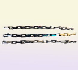 Designer bracelets Jewellery Link Chain Fashion bangle women teen girls Bamboo bracelet Retro dazzle orange Rainbow Colours Blue plat5699975