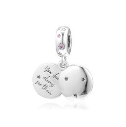 2019 Mother039s Day 925 Sterling Silver Jewellery Forever Sisters Dangle Charm Beads Fits ra Bracelets Necklace For Women DI5750681