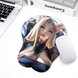 mouse pad Wrist Rests Creative Anime Cartoon 3D Silicone Wristbands Mice Wrist Rest Support Boys Men s Cool mouse pad Toy Y240419