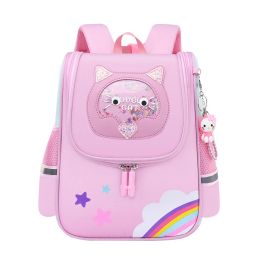 Bags Cute Cat Rainbow Backpack for Kids Girls School Backpack Children Gift First Grade Bags Waterproof Princess Kindergarten Bookbag