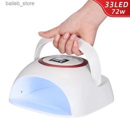 Nail Dryers UV LED Lamp For Nails Professional Dryer With Automatic Infrared Sensing Nail Drying Lamp For Gel Polish Hand And Foot Care Tool Y240419