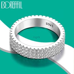 Wedding Rings DOTEFFIL D Color VVS1 2.16CT Full Moissanite Diamond Ring 925 Sterling Sliver For Woman Man Wedding Engagement Jewelry 240419