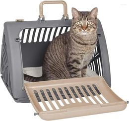 Cat Carriers ATUBAN SportPet Designs Foldable Travel Carrier - Front Door Plastic Collapsible Collection Waterproof Bed