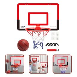 W pomieszczenia dzieci bezpieczeństwo zabawne grę dzieci mini domowe ćwiczenie koszykówki zestaw ramy ściennej stojak na podnoszenie kosza wisząca backboard 240418