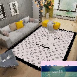 Light Luxury Classic Brand Living Room Sofa Coffee Table Carpet Bedroom Study Crystal Velvet Full Non-Slip Carpets