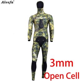 Wetsuits Men Spearfishing Suit Diving m Open Cell Wetsuit Yamamoto Wet Neoprene Camouflage 240409