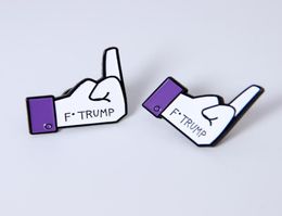 TRUMP Letter Hand Pins cartoon backpack clothes clothing anime cosplay diy decoration Enamel Brooches Pins badge gift accessory4512012